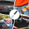 MECCANIXITY Car Key Chain, Leather Keychain 360 Degree Rotatable Snap