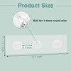 Qiic 4 PCS Shower Caddy Adhesive Replacement Hook, No Drilling