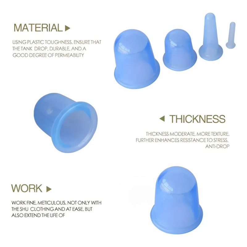 Ventosas De Silicona Para Masajes, 7 Piezas