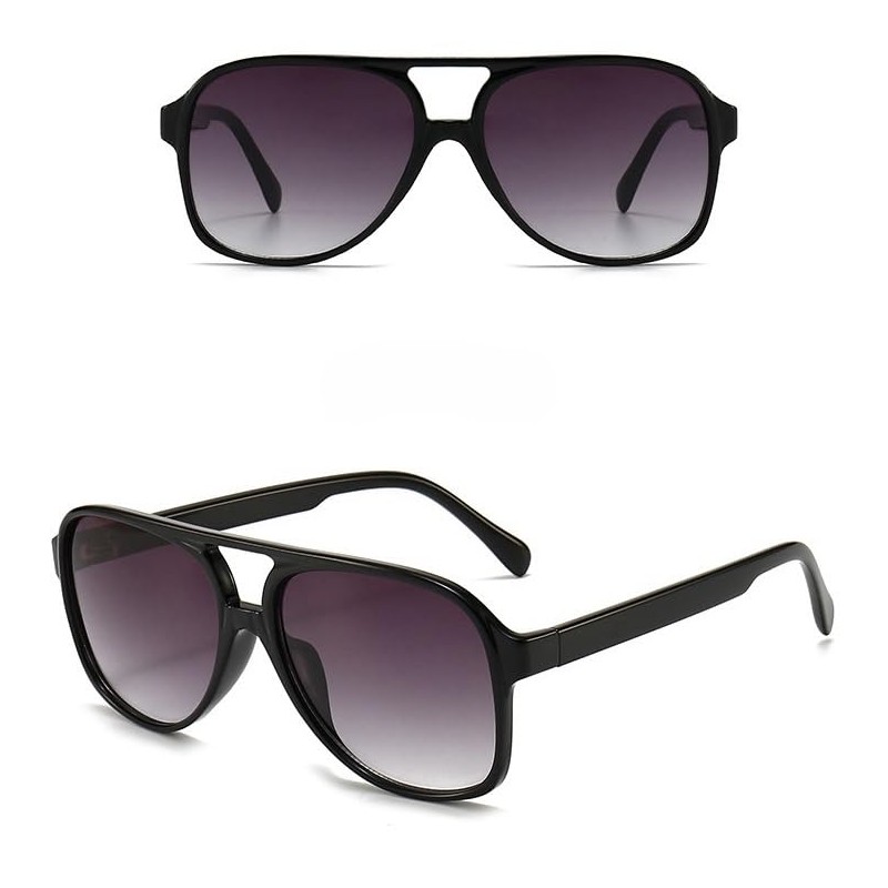 QVKUUT Square Polarised Sunglasses Women Men 70s Vintage Trendy Glasses