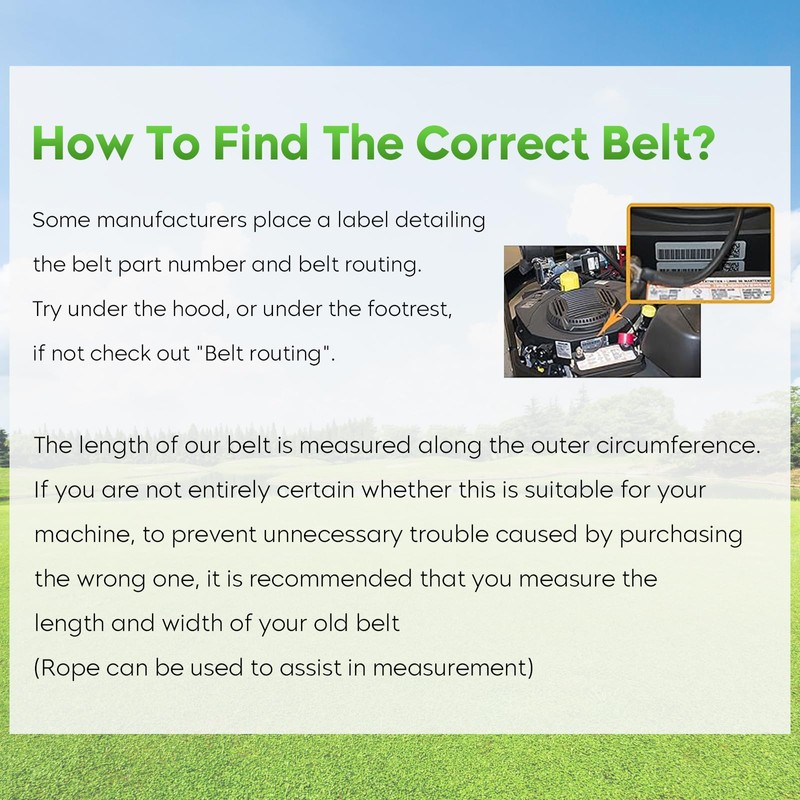 954-04044A Lawn Mower 50" Deck Belt for MTD RZT-22 RZT-50