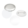 PATIKIL 1.25inch Button Parts, Blank Button Making Supplies,10Pcs Round Badge