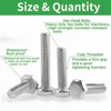 Zmbroll M4 Hex Bolts 425Pcs External Hex Drive Screws Metric