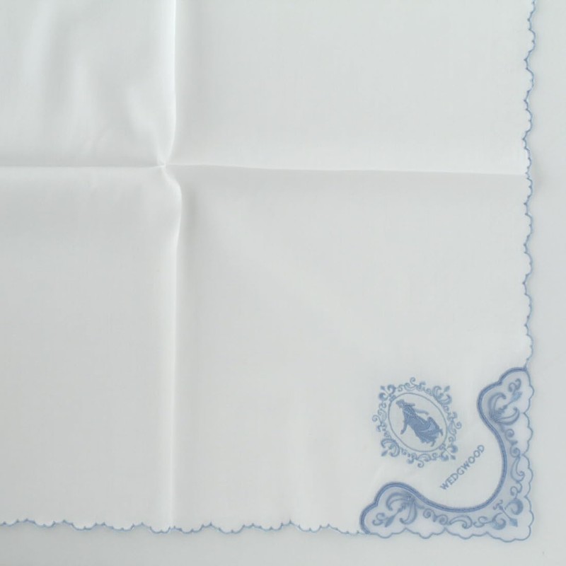 Wedgwood 138062-8202-12 Jasper Lace Handkerchief 8202 Light Blue, blue (light)
