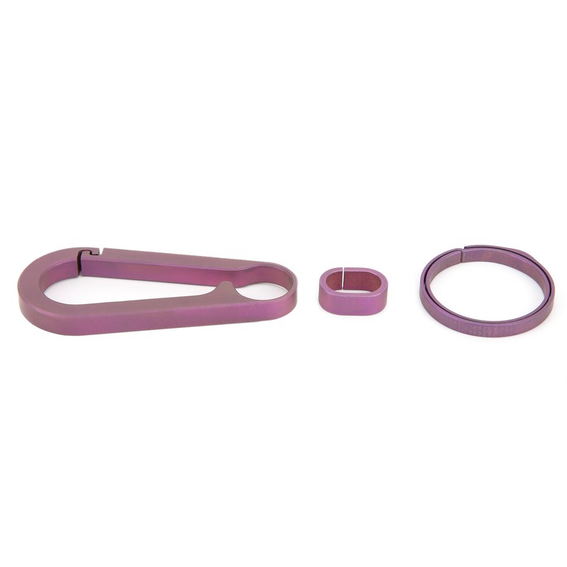 Lightweight Titanium Alloy Key Chain Waist Hanging Keyring Outdoor Climbing