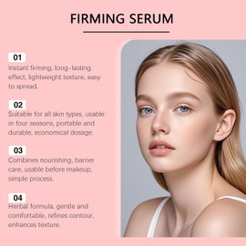 Suero Reafirmante para Rostro Y Cuello, Suero Facial Antiarrugas (3PCS) Suero estirador de estiramiento de la piel para arrugas, suero iluminador antienvejecimiento, cuidado hidratante y rellenador