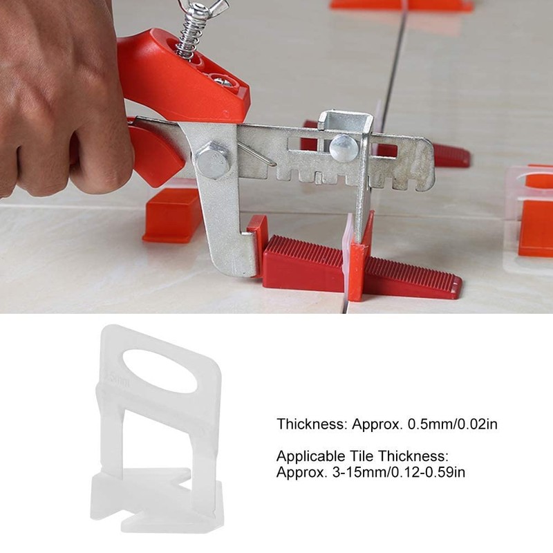 100Pcs Tile Leveling System Clips DIY Tiles Leveler Spacer Tile