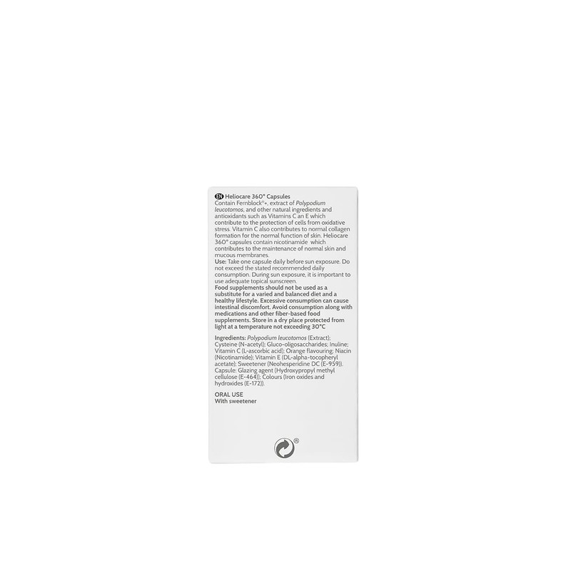Heliocare 360 ​​orales de los Suplementos Dietéticos 30 Cápsulas