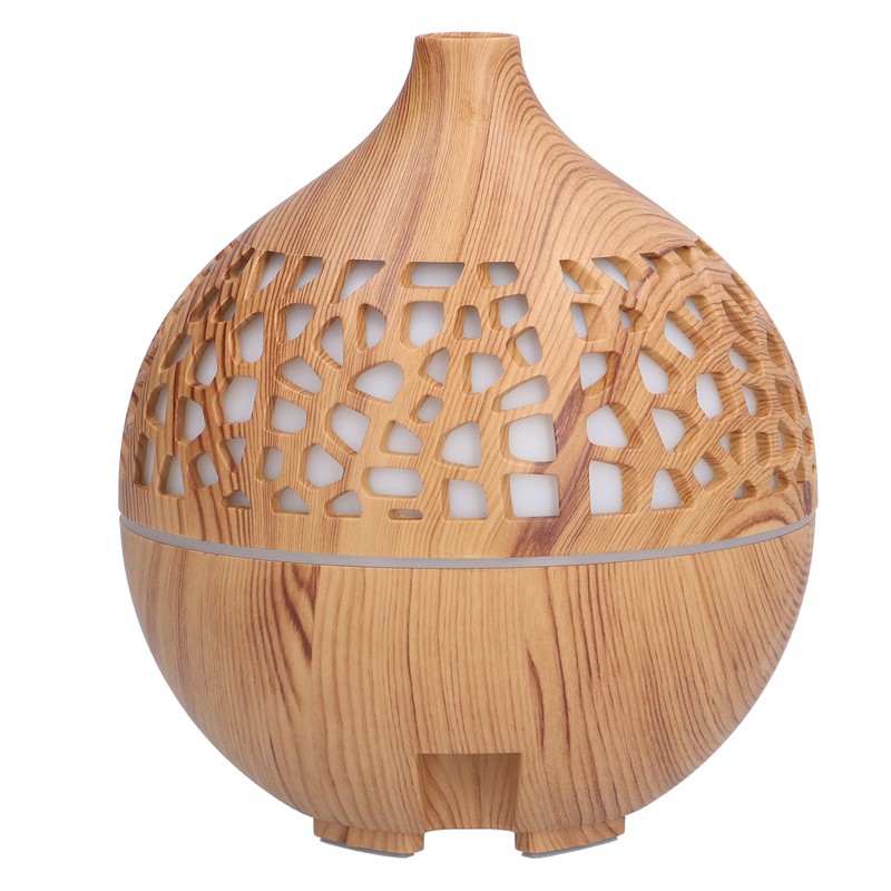 180ml Wood Grain Air Humidifier USB Charging Colorful Lights Air