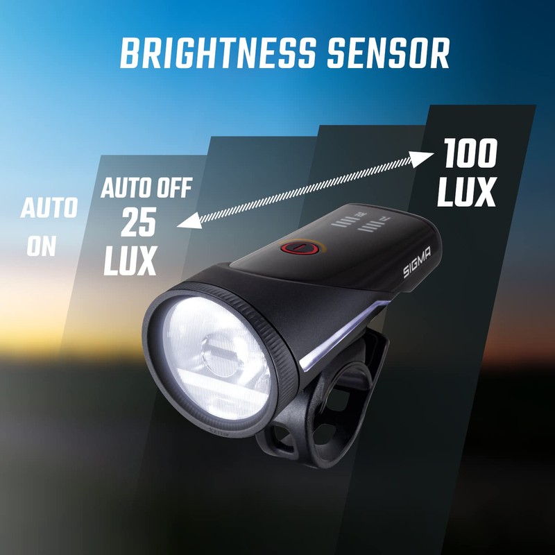 SIGMA Aura 100/Blaze Link Bicycle Light Set with Innovative Coupling