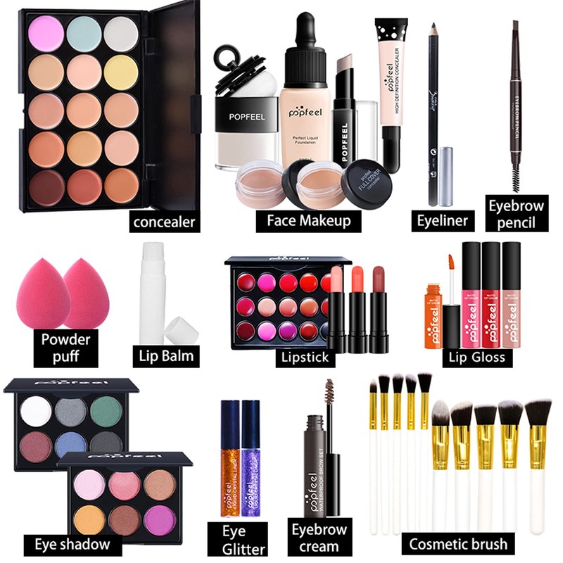 CHSEEA Make-up gift set, cosmetics set, make-up palettes, make-up case,