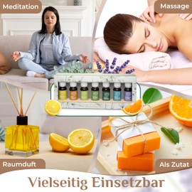 RATHAUS APOTHEKE WIEN® ätherische Öle Set [FÜR IHRE PERSÖNLICHE AUSZEIT] - 7 x 20 ml Aromatherapieöl - Apothekenqualität - Geschenkbox für Weihnachten, Valentinstag, Ostern, Geburtstag