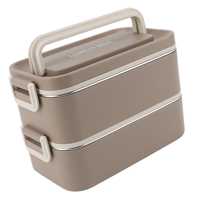 2 Tier Stackable Bento Box 304 Stainless Steel Insulated Lunch