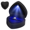 PRETTI Ring Box with Light Heart Shaped Velvet Ring Box
