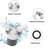 Washing Machine Waste Splitter, Dual Drain Pipe Connector for Dishwasher