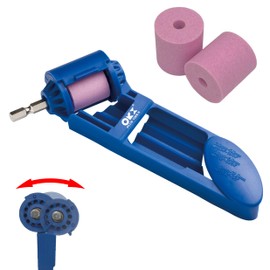 ORXPLUS TOOLS Upgrade Version Portable Drill Bit Sharpener For Grinding Iron Drill Bits Fit 2.0mm-12.5mm w/ 2 Grinding wheels Abrasive Grit 100