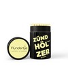 Flundertje Designer Matches Coloured Matches in Stylish Cardboard Box (Yellow)