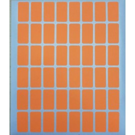 Saga Display 960 All Purpose Easy Peel OFF Self Adhesive Orange Price Label Tags 1/2” x 7/8”