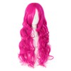 MapofBeauty 70cm Long Pink Wavy Cosplay Party Wig (Pink)