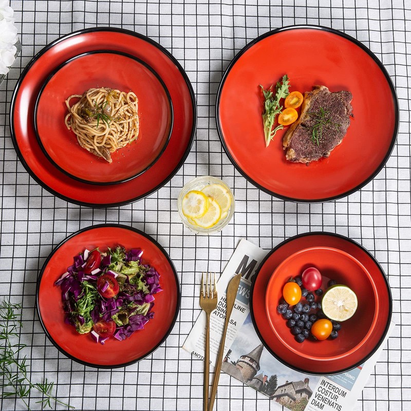 Melamine Dinnerware Set - 12pcs dinnerware set Indoor and Outdoor