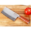 Sunlong Meat Cleavers 7 inch Damascus Vegetable Cleaver Japanese Hammered