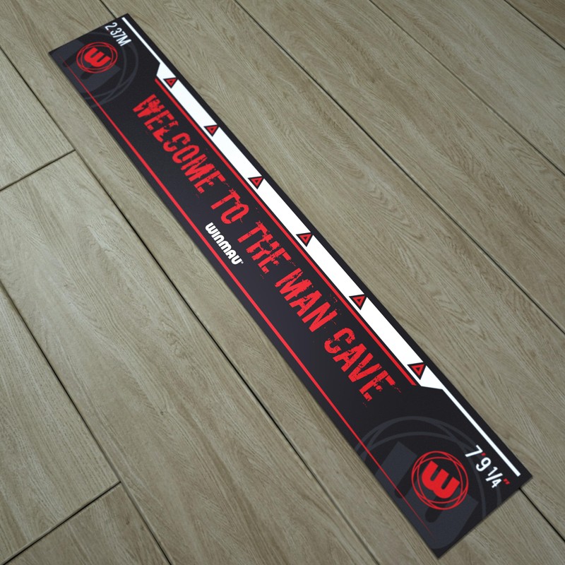 WINMAU Man Cave design Oche Strip Line for Dartboard Alignment