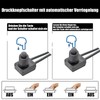 Powice 4 x Mini Switch with Wire 3-250V/6A, Round Self-Locking