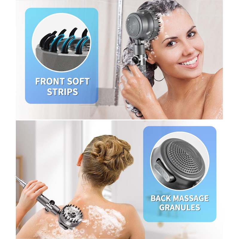 Ion Drops Shower Ead Filtered Showerhead, Handheld High Pressure Water