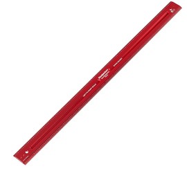 Woodpeckers Woodworking Rule, 36 Inch, L2R & Center Laser Engraved Scales, USA Made Precision Aluminum Woodworking Ruler with Beveled Edges