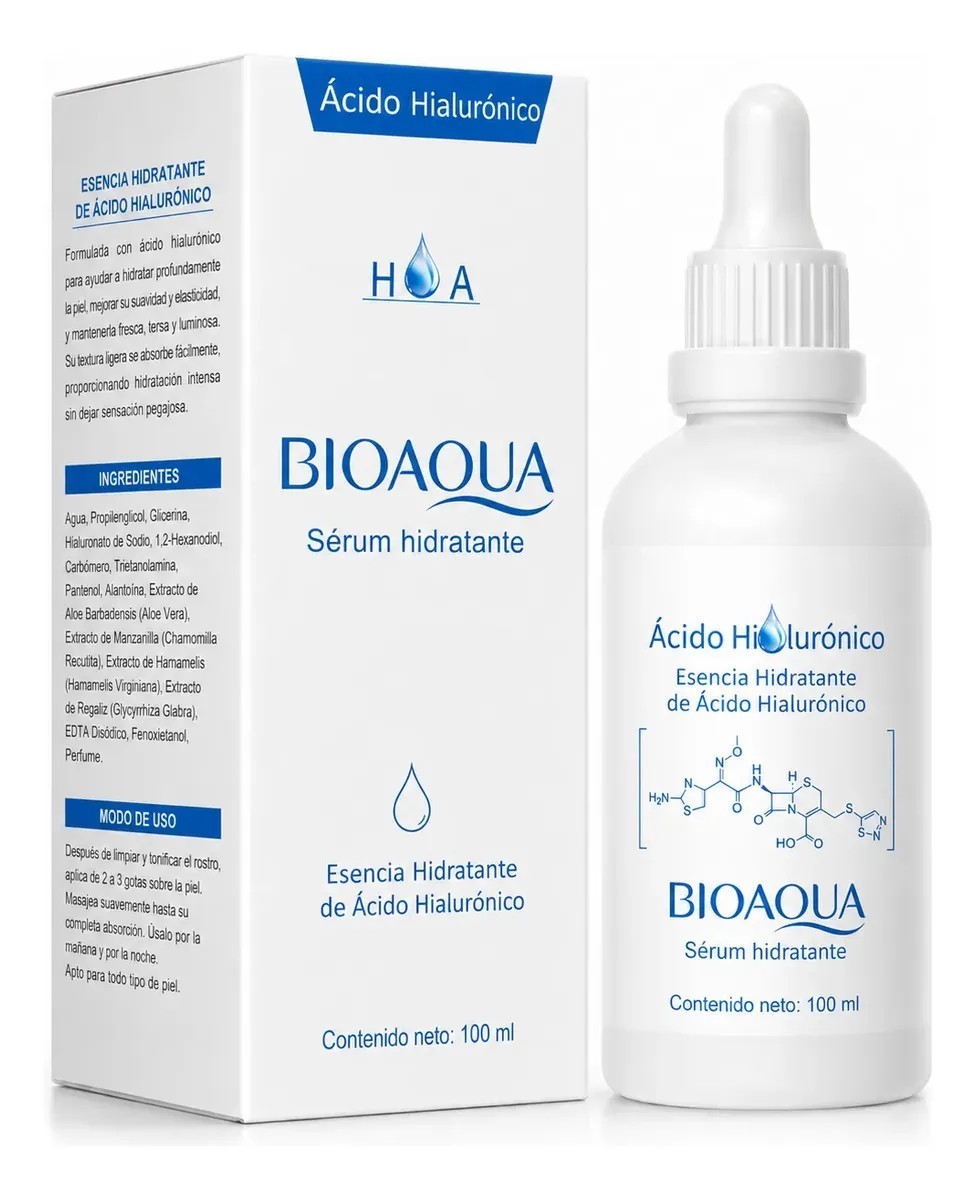 Bioaqua 100 Ml Sérum Ácido Hialurónico Facial Hidratante