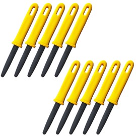 CANARY Cardboard Cutter with Non-Stick Coated Blade - 7.5" Box Cutter Utility Knife for Breaking Down Boxes & Opening Packages - Made in Japan, Yellow (Bulk 10-Pack for Industrial Use)