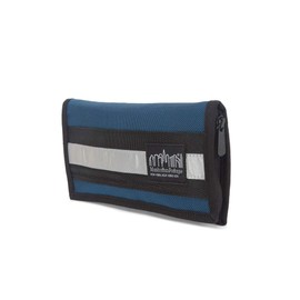 Manhattan Portage Sundrome Passport Case – Travel Wallet for Passport Cards Cash & Essentials In Durable 1000D CORDURA® Reflective Trim Multiple Pockets & Slots (Navy)