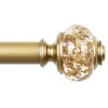 1 Inch Gold Curtain Rods for Windows 72 to 144