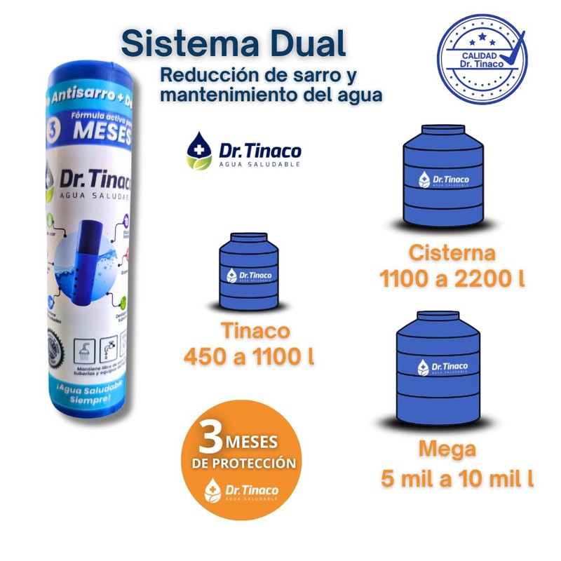 Sistema Dual para Tinacos (450 a 1100 Lts) | Paquete