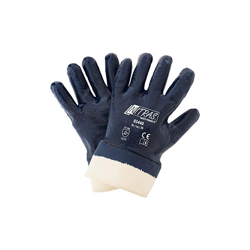 12 Pairs of Gloves Nitras Blue, 10