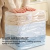 3 Pack No Pump Vacuum Storage Bags, Press and Seal