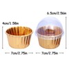 FADACAI 50 Pieces Cupcake Ramekins, 7oz 154ml Cupcake Cases, Disposable