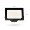 Ledvion LED Spotlight with 0.5 m Cable, 50 Watt Osram