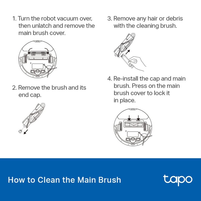 Tapo Robot Vacuum Replacement Kit, Compatible with Tapo RV30 Plus,