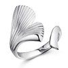 MATERIA by Matthias Wagner Women's Rings Silver 925 Ginkgo Leaf