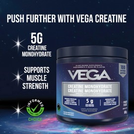 Vega Creatine Monohydrate, 500 grams, 100 servings (Pack of 1)