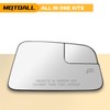 MOTOALL Mirror Glass Heat No-Blind Spot Right Passenger Side Fit