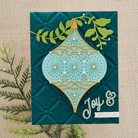 Spellbinders Stitched Ornament, Metal