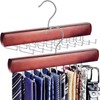 KEOAMG 2Pack Tie Rack Hanger for Closet, Sleek Tie Organizer