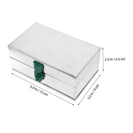 TEHAUX Lockable Iron Storage Box Durable Tool Storage Case for Home and Garage Versatile Document Organizer with Capacity Practical and Wear Resistant Tool Holder