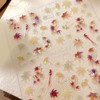 2Sheets Autumn Maple Leaf Nail Art Stickers 5D Embossed Fall