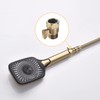 ChuangTim Brushed Gold Shower Head Shut Off Valve, 1/2" NPT