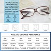 MARE AZZURO Cat Eye Reading Glasses Women Retro Cute Readers
