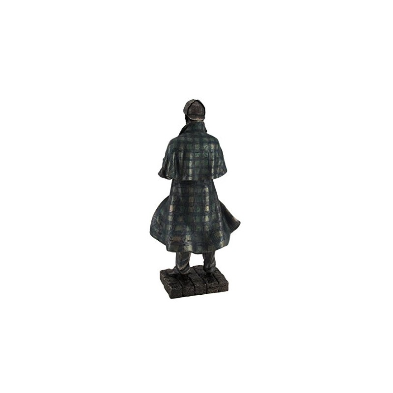Veronese Design Detective Sherlock Holmes Metallic Bronze Statue