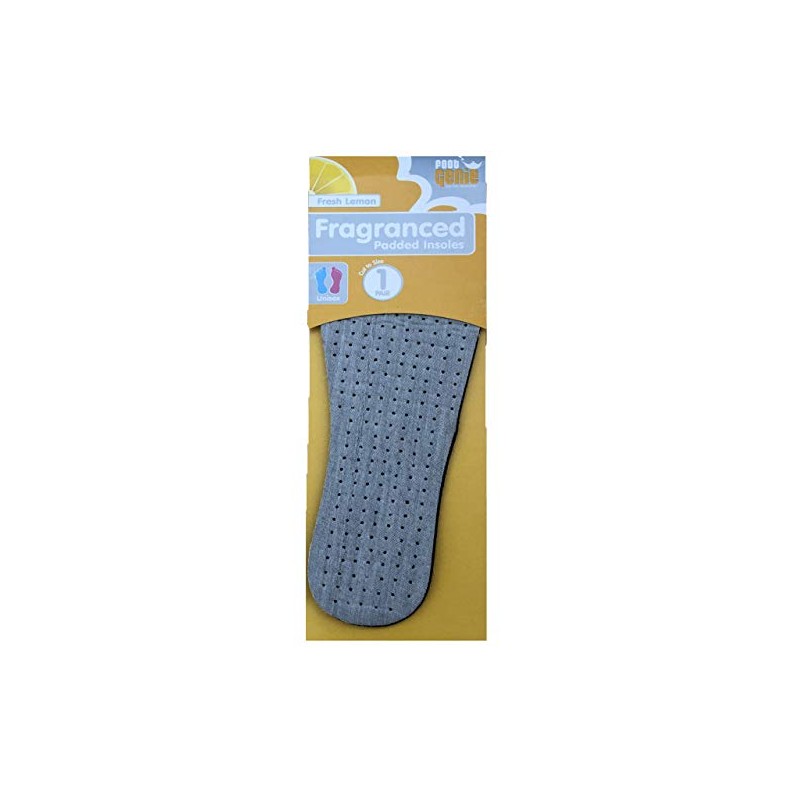 Foot Genie Fragranced Lemon Insoles (Fresh Lemon) 1 Pair (Pack